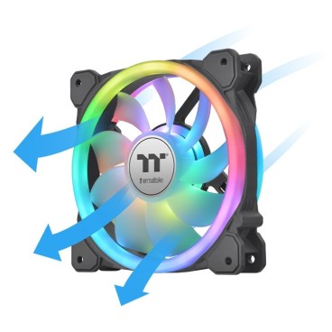 Thermaltake SWAFAN 12 RGB Boitier PC Ventilateur 12 cm Noir 3 pièce(s)