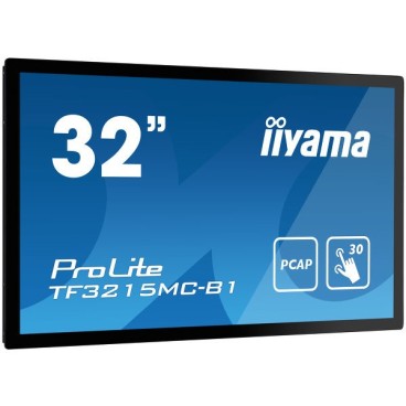 iiyama ProLite TF3215MC-B1 écran plat de PC 81,3 cm (32") 1920 x 1080 pixels Full HD LED Écran tactile Kiosque Noir