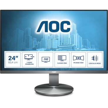 AOC 90 Series I2490VXQ BT écran plat de PC 60,5 cm (23.8") 1920 x 1080 pixels Full HD LED Noir