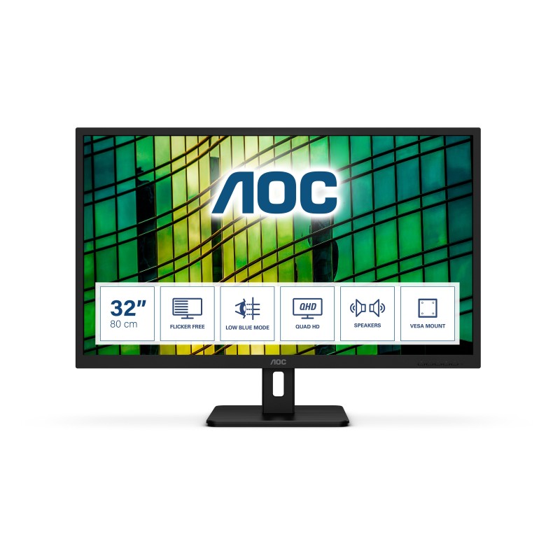 AOC E2 Q32E2N LED display 80 cm (31.5") 2560 x 1440 pixels Quad HD Noir