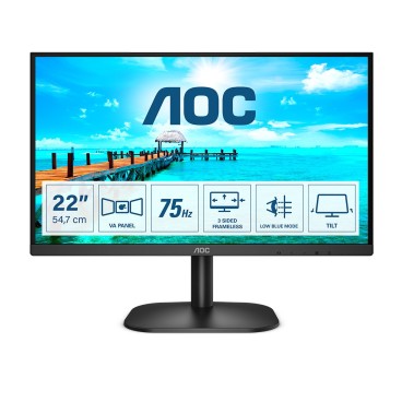AOC B2 22B2DA LED display 54,6 cm (21.5") 1920 x 1080 pixels Full HD Noir