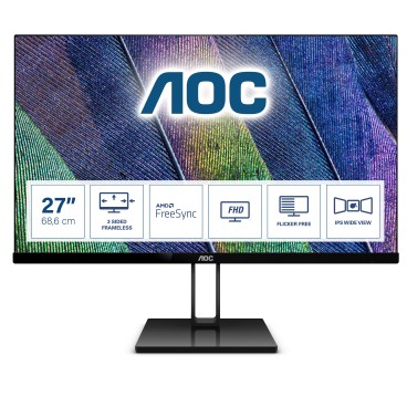 AOC V2 27V2Q écran plat de PC 68,6 cm (27") 1920 x 1080 pixels Full HD LED Noir