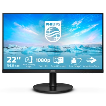 Philips V Line 221V8A 00 LED display 54,6 cm (21.5") 1920 x 1080 pixels Full HD Noir