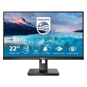 Philips S Line 222S1AE 00 écran plat de PC 54,6 cm (21.5") 1920 x 1080 pixels Full HD LCD Noir