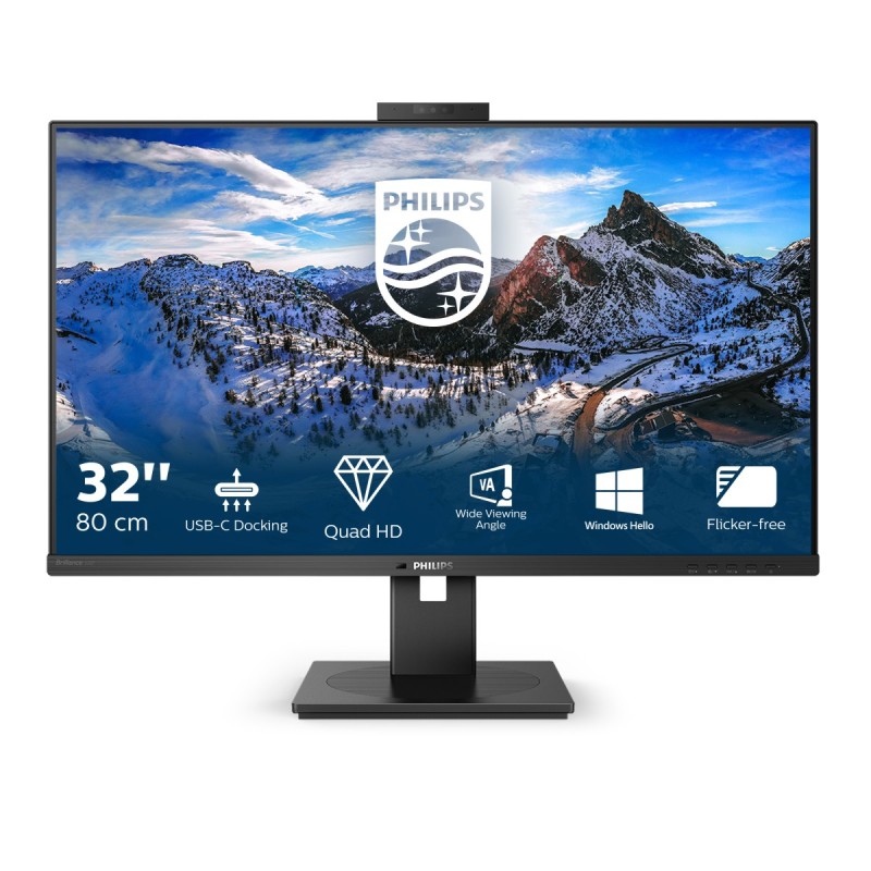 Philips P Line 326P1H 00 LED display 80 cm (31.5") 2560 x 1440 pixels Quad HD Noir