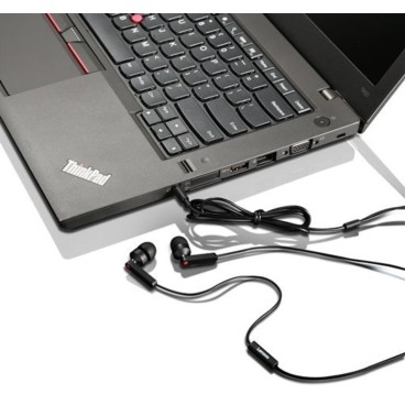 Lenovo 4XD0J65079 écouteur casque Écouteurs Avec fil Ecouteurs Appels Musique Noir