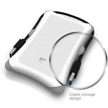 Silicon Power Armor A30 disque dur externe 1000 Go Blanc