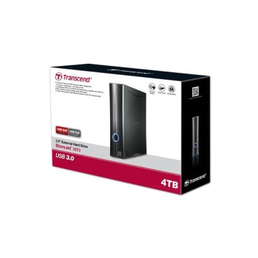 Transcend 4TB StoreJet 35T3 disque dur externe 4000 Go Noir