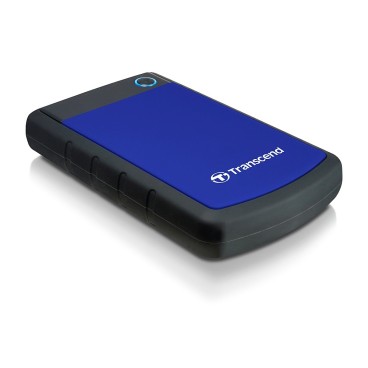 Transcend 1TB StoreJet 25H3 disque dur externe 1000 Go Noir, Bleu