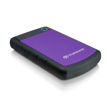 Transcend StoreJet 25H3P (USB 3.0), 2TB disque dur externe 2000 Go Noir, Violet