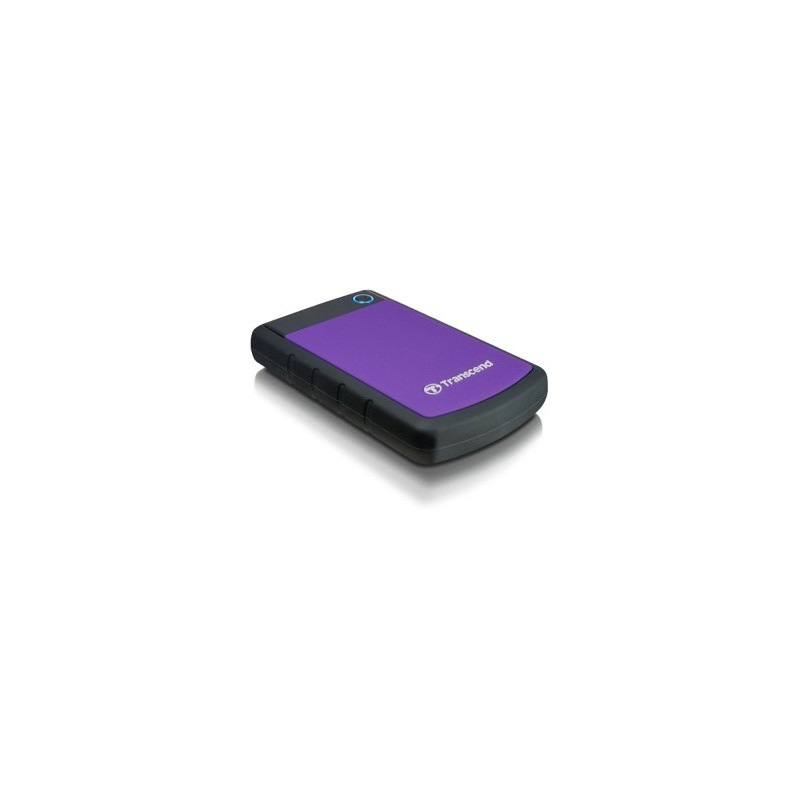 Transcend StoreJet TS1TSJ25H3P disque dur externe 1000 Go Noir, Violet