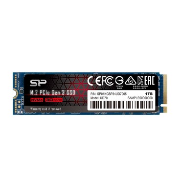 Silicon Power SP01KGBP34UD7005 disque SSD M.2 1000 Go PCI Express 3.0 QLC 3D NAND NVMe