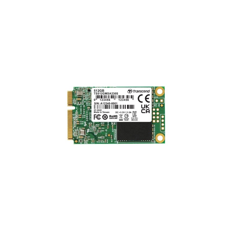 Transcend MSATA 230S 512 Go Série ATA III 3D NAND