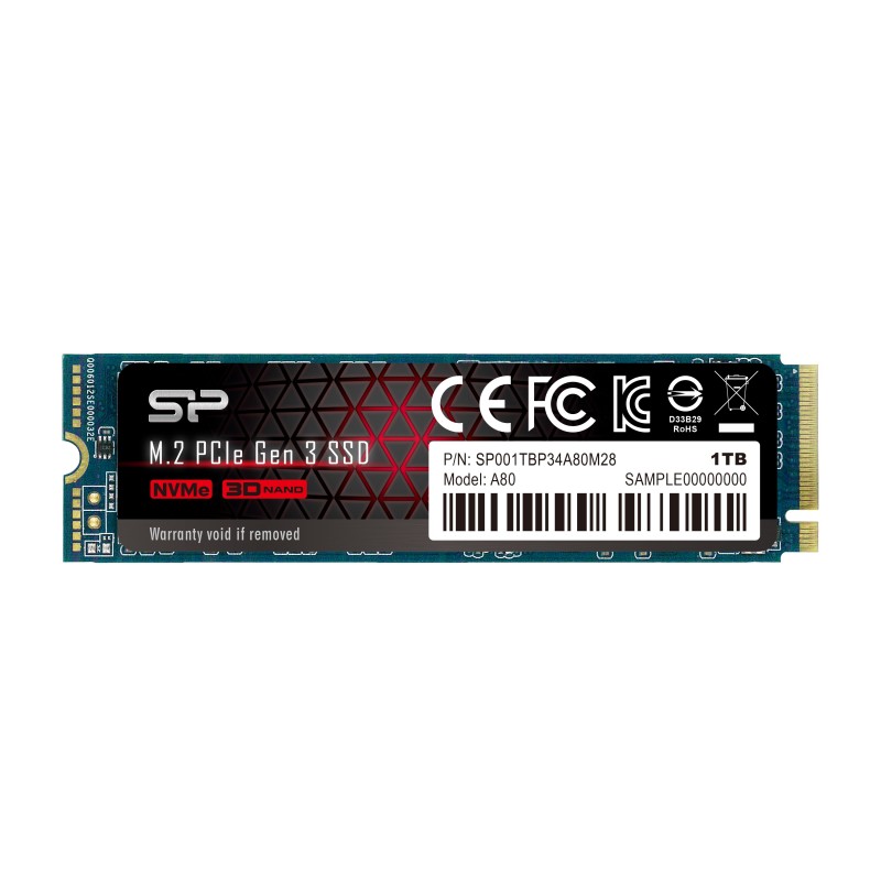 Silicon Power P34A80 M.2 1024 Go PCI Express 3.0 SLC NVMe