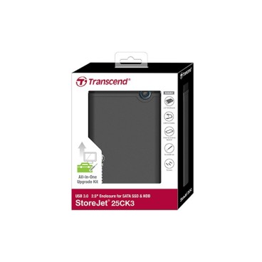 Transcend TS0GSJ25CK3 Boîtier de disques de stockage Boîtier disque dur SSD Gris 2.5"