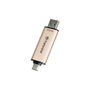 Transcend JetFlash 930C lecteur USB flash 512 Go USB Type-A   USB Type-C 3.2 Gen 1 (3.1 Gen 1) Or