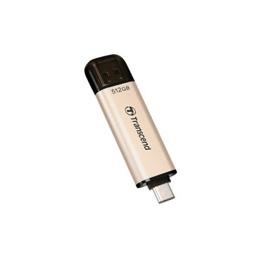 Transcend JetFlash 930C lecteur USB flash 512 Go USB Type-A   USB Type-C 3.2 Gen 1 (3.1 Gen 1) Or