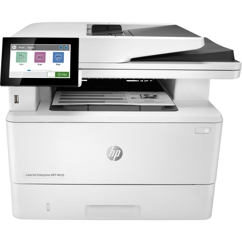 HP LaserJet Enterprise Imprimante multifonction M430f, Noir et blanc, Imprimante pour Entreprises, Impression, copie, scan,