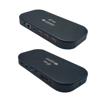 i-tec Thunderbolt 3 USB-C Dual 4K Docking Station + USB-C to DisplayPort Cable (1,5 m) + Power Delivery 60W