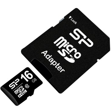 Silicon Power SP016GBSTH010V10SP mémoire flash 16 Go MicroSDHC UHS-I Classe 10