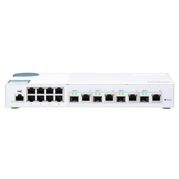 QNAP QSW-M408-4C commutateur réseau Géré L2 Gigabit Ethernet (10 100 1000) Blanc