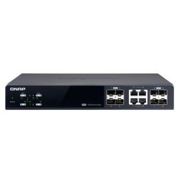 QNAP QSW-M804-4C commutateur réseau Géré 10G Ethernet (100 1000 10000) Noir