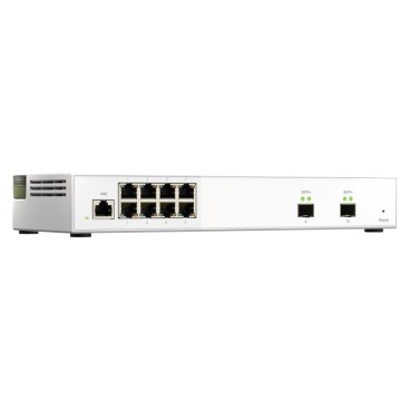 QNAP QSW-M2108-2S commutateur réseau Géré L2 2.5G Ethernet (100 1000 2500) Gris