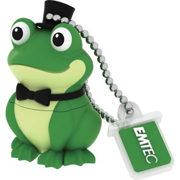 Emtec M339 Crooner Frog lecteur USB flash 16 Go USB Type-A 2.0 Noir, Vert