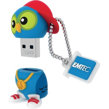 Emtec M341 DJ Owl lecteur USB flash 16 Go USB Type-A 2.0 Multicolore
