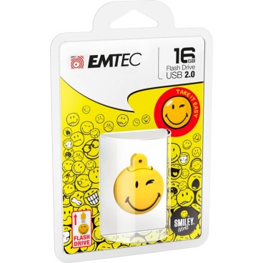 Emtec ECMMD16GSW100 lecteur USB flash 16 Go USB Type-A 2.0 Noir, Jaune