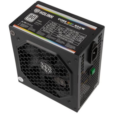 Kolink Core RGB unité d'alimentation d'énergie 500 W 20+4 pin ATX ATX Noir