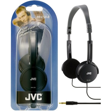 JVC HA-L50-B écouteur casque Écouteurs Avec fil Arceau Musique Noir