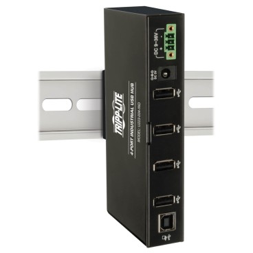Tripp Lite U223-004-IND hub & concentrateur USB 2.0 480 Mbit s Noir