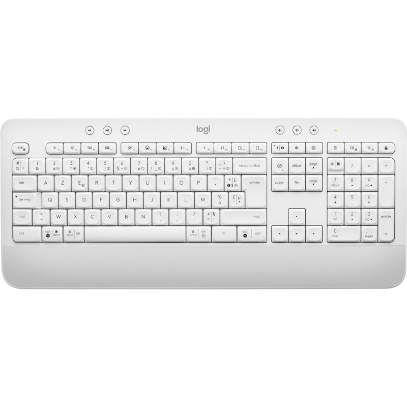 Logitech Signature K650 clavier RF sans fil + Bluetooth AZERTY Français Blanc