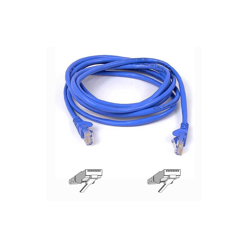 Belkin RJ45 CAT-6 Snagless STP Patch Cable 3m blue câble de réseau Bleu
