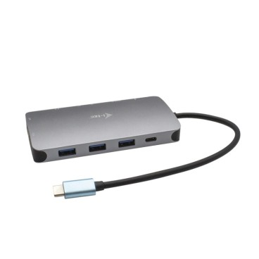 i-tec USB-C Metal Nano Dock HDMI VGA with LAN + Charger 112W