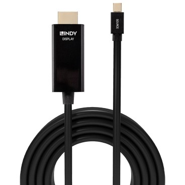 Lindy 36927 câble vidéo et adaptateur DisplayPort HDMI Type A (Standard) Noir