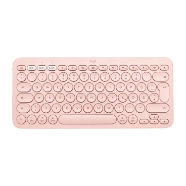 Claviers - Logitech K380 for Mac Multi-Device Bluetooth Keyboard clavier  AZERTY Français Rose