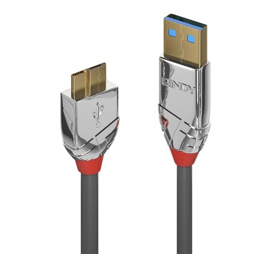 Lindy 36657 câble USB 1 m USB 3.2 Gen 1 (3.1 Gen 1) USB A Micro-USB B Gris