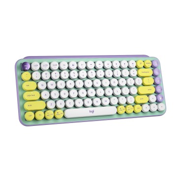 Logitech POP Keys Wireless Mechanical Keyboard With Emoji Keys clavier Bluetooth AZERTY Français Couleur menthe