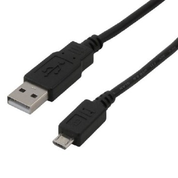 MCL MC922AHB-1M câble USB USB 2.0 USB A Micro-USB B Noir