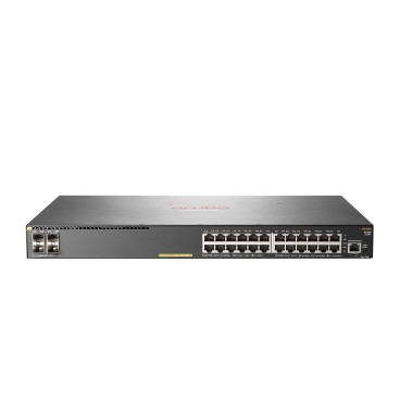 Aruba, a Hewlett Packard Enterprise company Aruba 2930F 24G PoE+ 4SFP+ Géré L3 Gigabit Ethernet (10 100 1000) Connexion