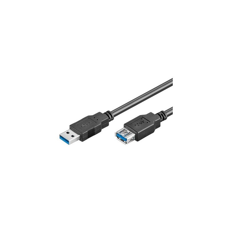 Goobay 93998 câble USB 1,8 m Noir
