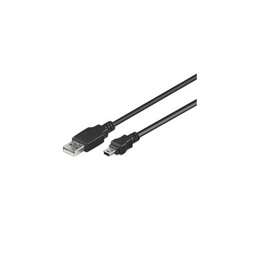 Goobay USB MINI-B 5 pin 300 3m câble USB Noir