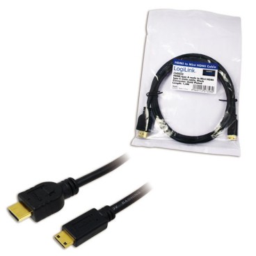 LogiLink CH0022 câble HDMI 1,5 m HDMI Type A (Standard) HDMI Type C (Mini) Noir