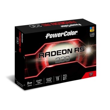 PowerColor AXR5 230 2GBK3-LHE carte graphique AMD Radeon R5 230 2 Go GDDR3