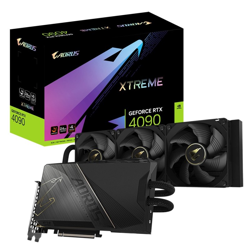 Gigabyte AORUS GeForce RTX 4090 XTREME WATERFORCE 24G NVIDIA 24 Go GDDR6X