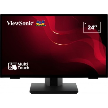 Viewsonic TD2465 affichage de messages Écran plat interactif 61 cm (24") LED 250 cd m² Full HD Noir Écran tactile