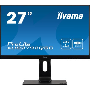 iiyama ProLite XUB2792QSC-B1 écran plat de PC 68,6 cm (27") 2560 x 1440 pixels Wide Quad HD LED Noir