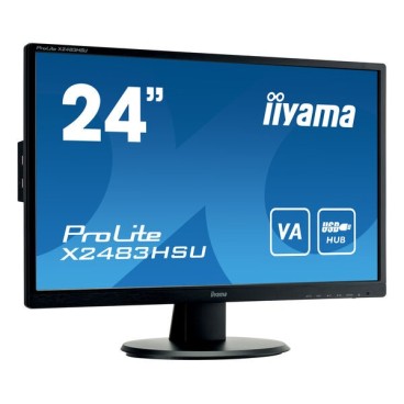 iiyama ProLite X2483HSU-B5 écran plat de PC 60,5 cm (23.8") 1920 x 1080 pixels Full HD LED Noir